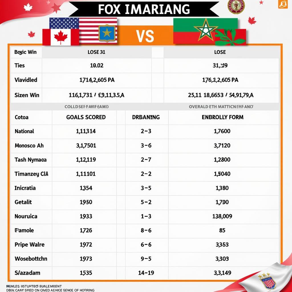 Phân tích phong độ Canada và Morocco