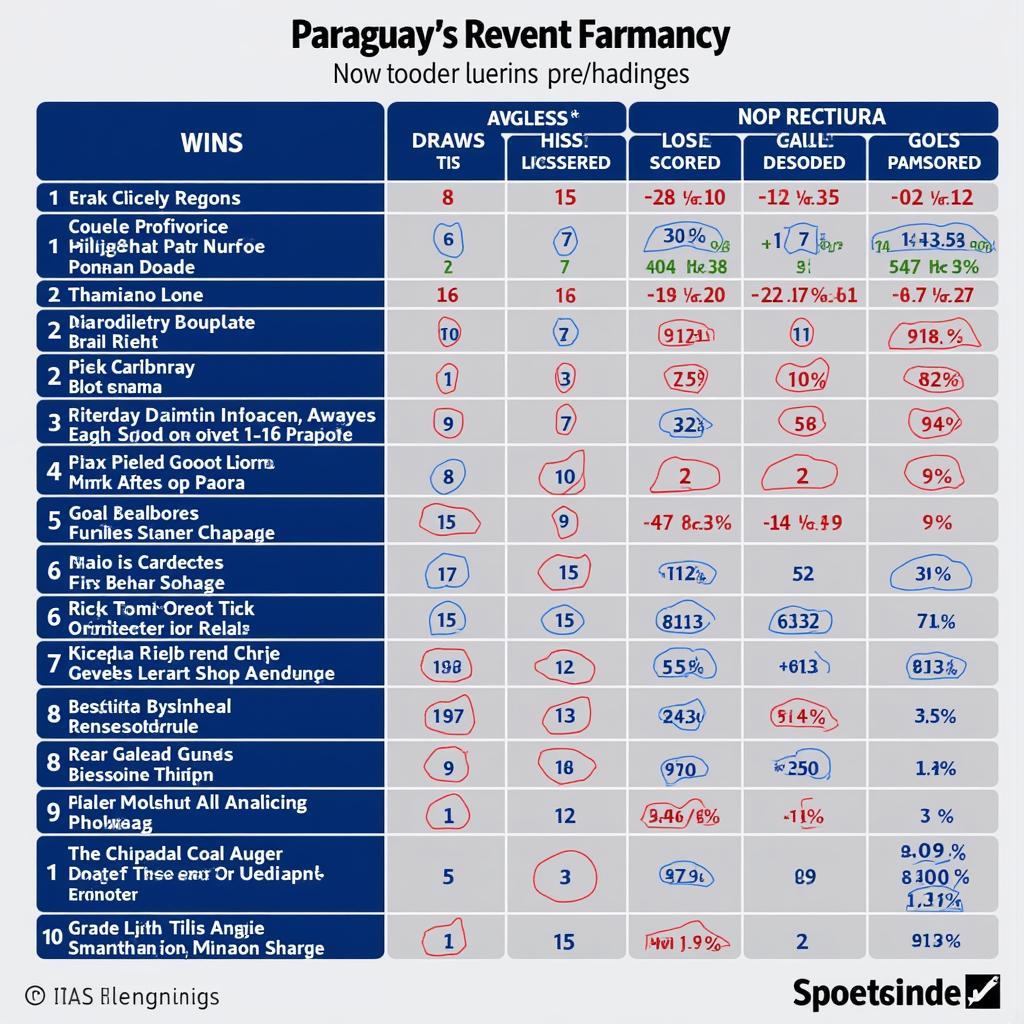 Phân tích phong độ đội tuyển Paraguay