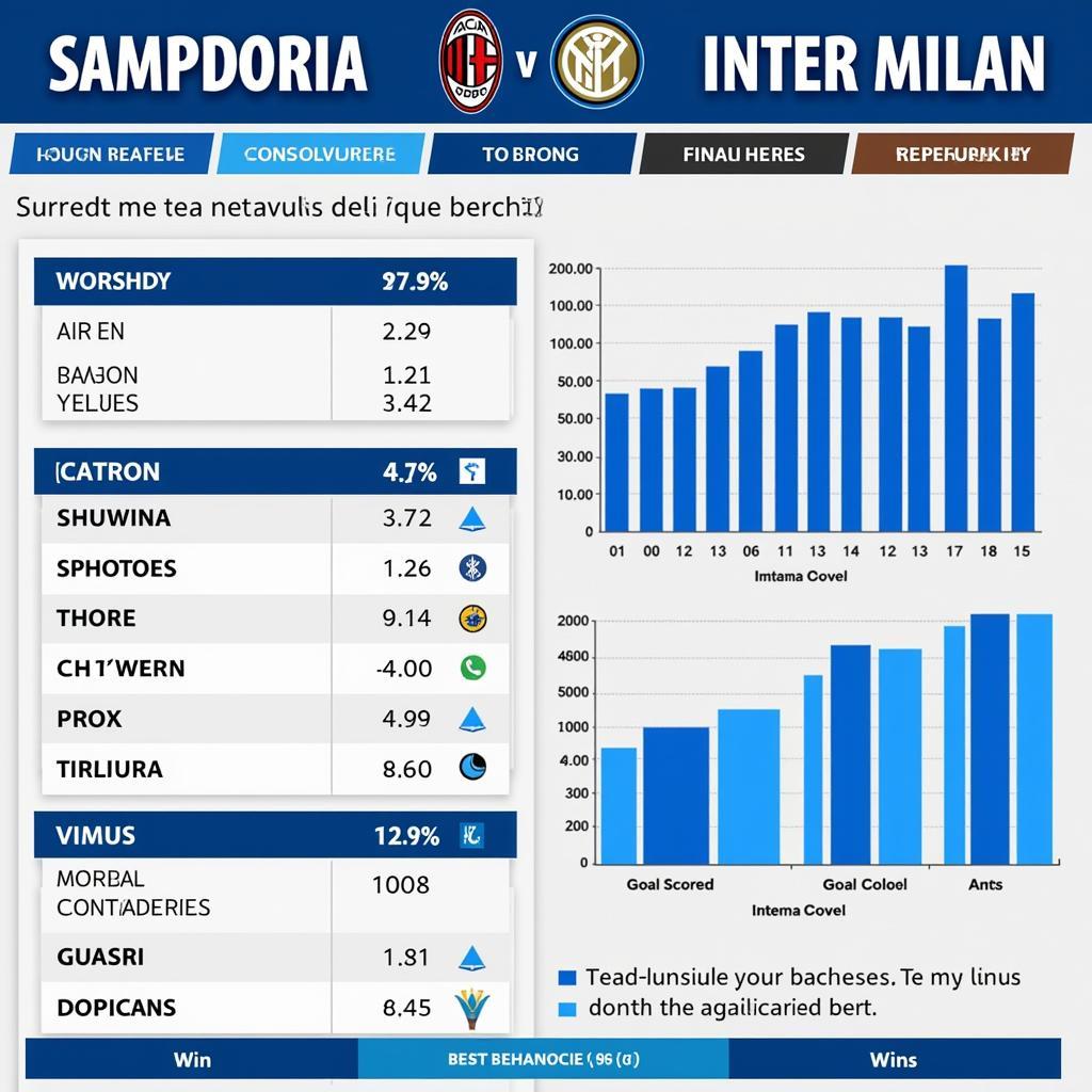 Phân tích phong độ Sampdoria vs Inter