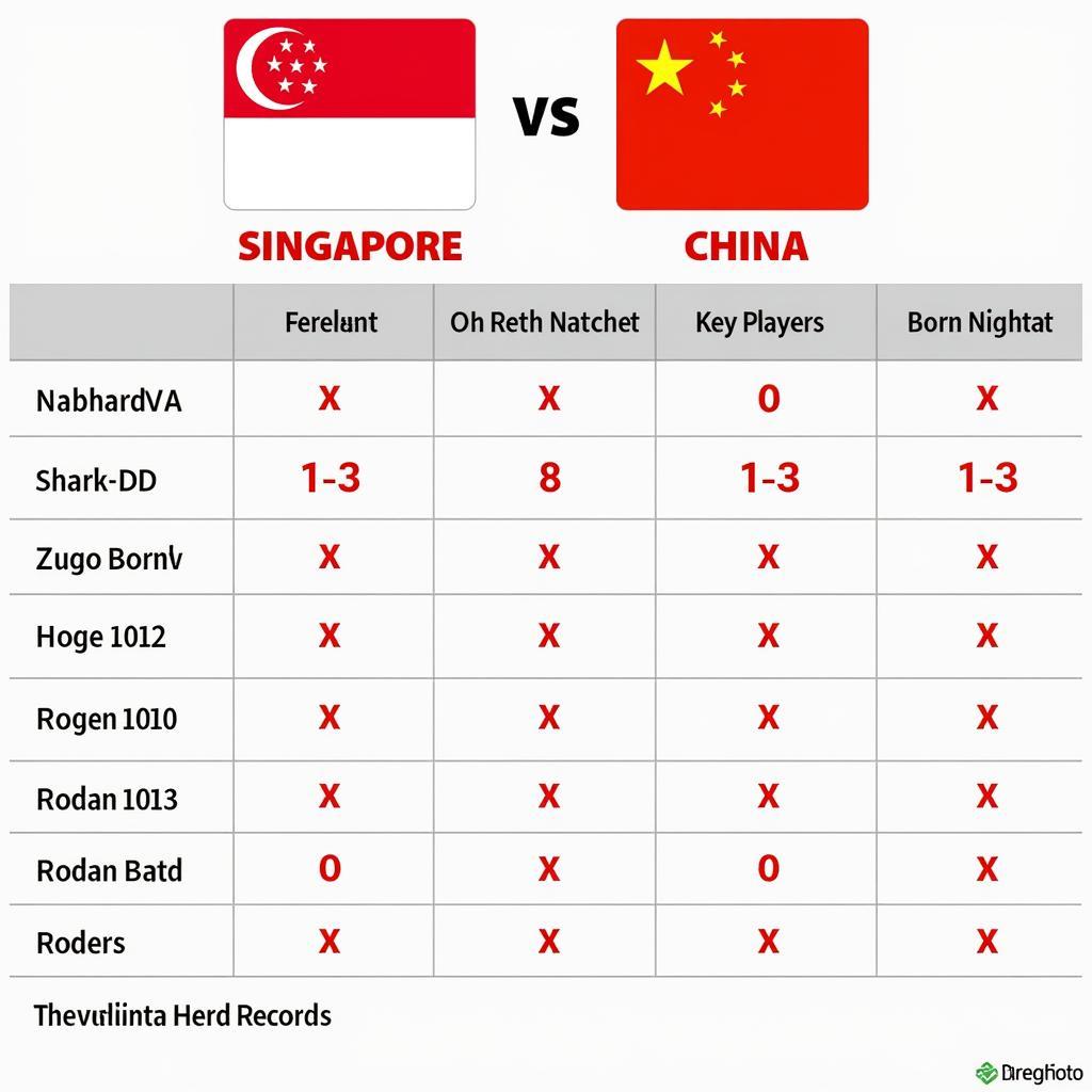 Phân tích sức mạnh Singapore vs Trung Quốc