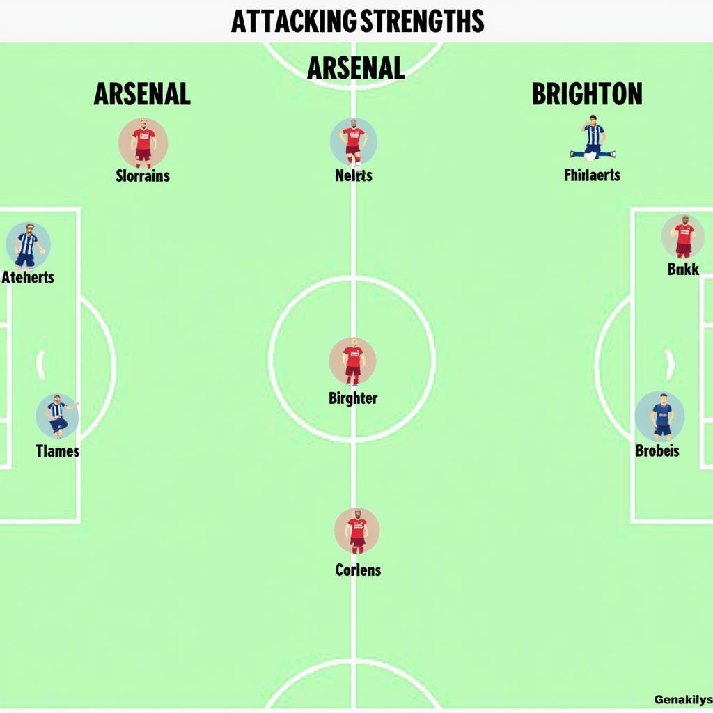 Phân tích sức mạnh tấn công Arsenal vs Brighton