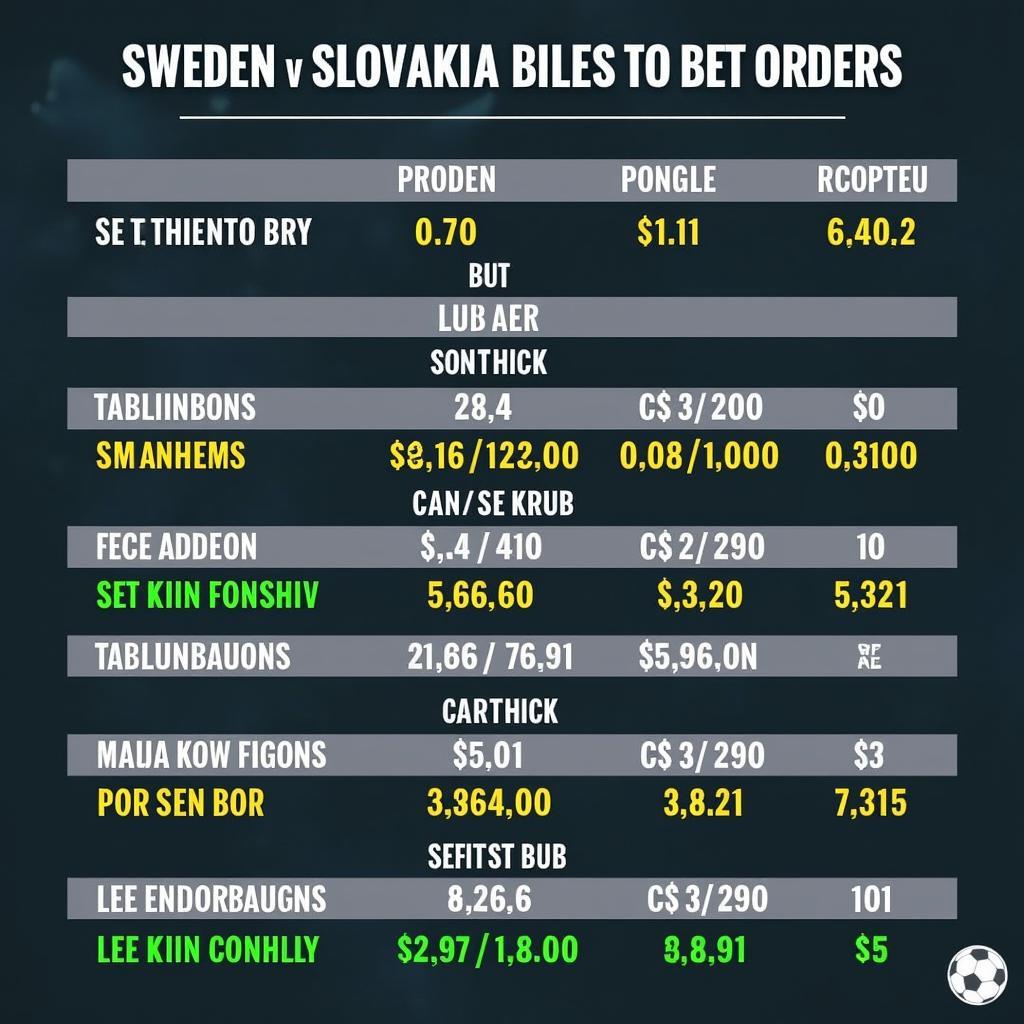 Phân tích tỷ lệ kèo Thụy Điển - Slovakia