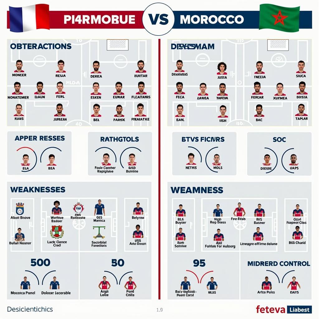 So sánh sức mạnh Pháp vs Maroc