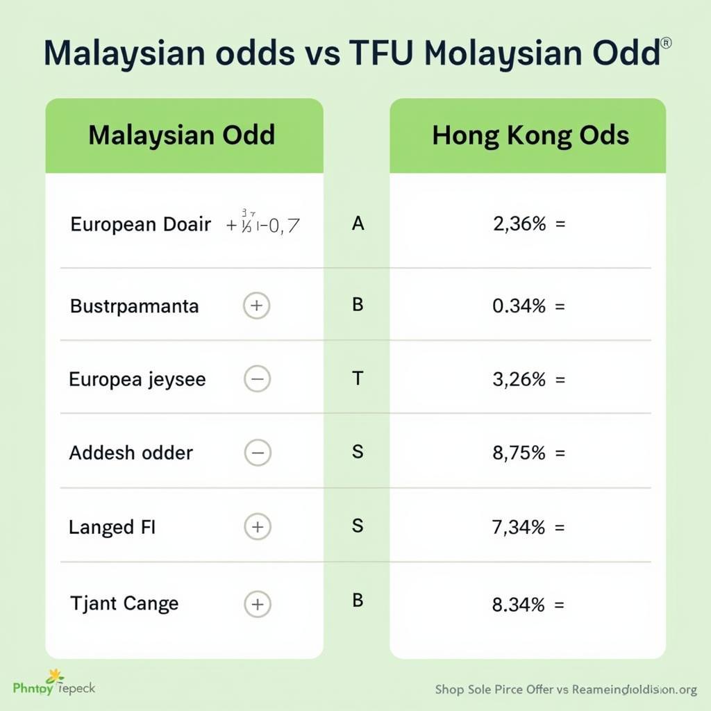 So sánh kèo Malaysia với các loại kèo khác