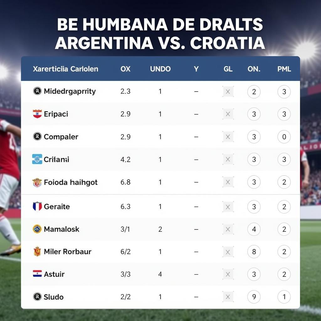 Soi kèo Argentina gặp Croatia: Kèo châu Á, châu Âu, tài xỉu