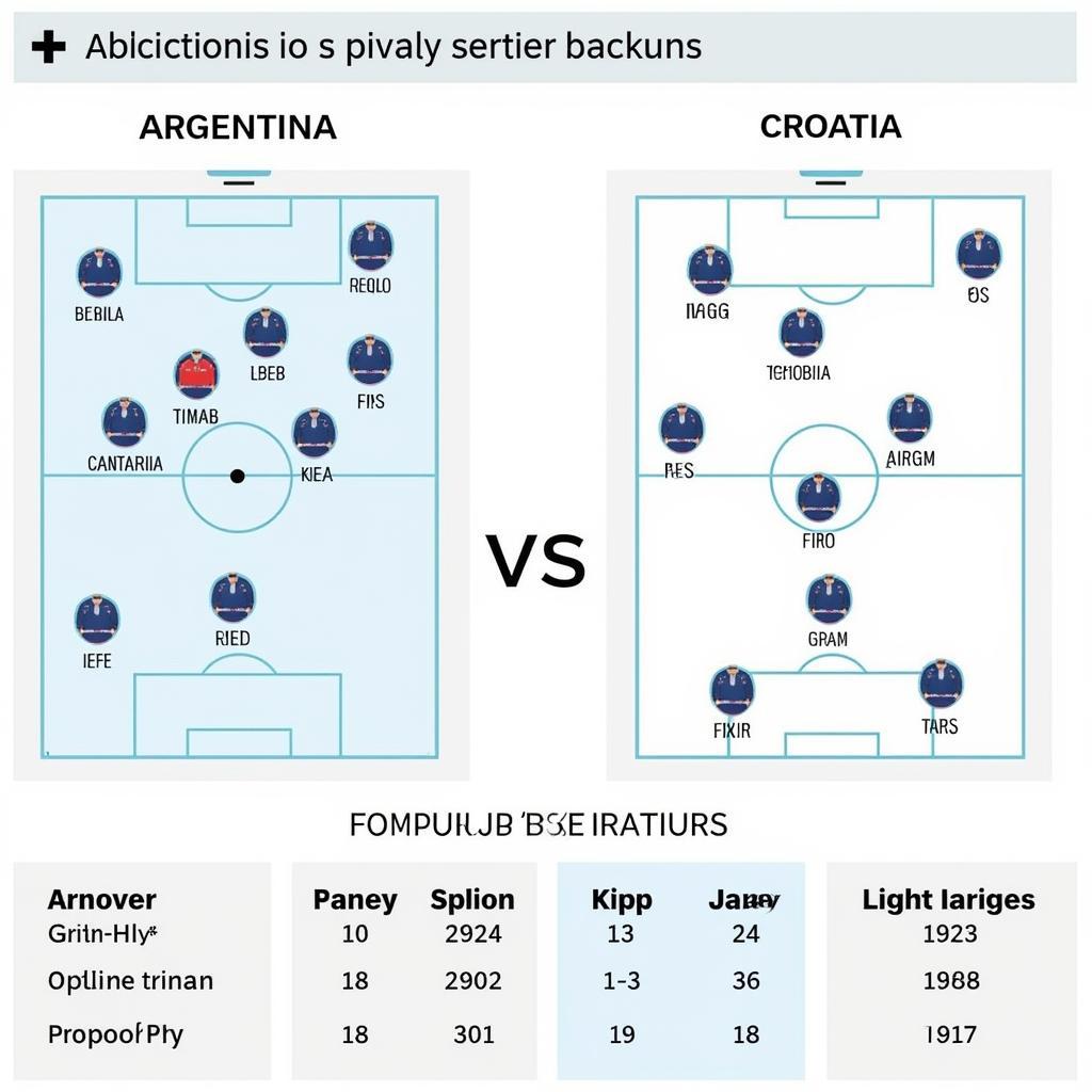 Phân tích đội hình Argentina vs Croatia