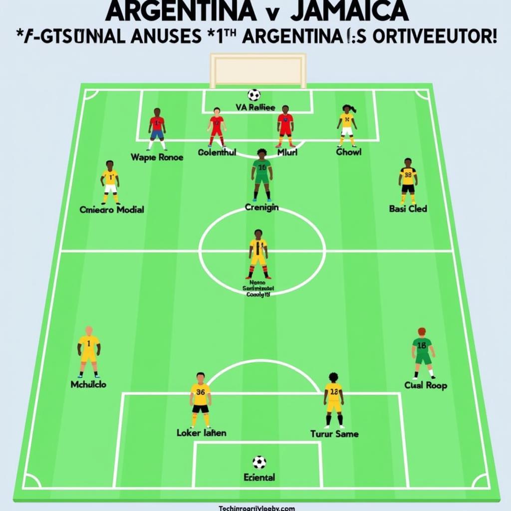 Phân tích đội hình Argentina và Jamaica