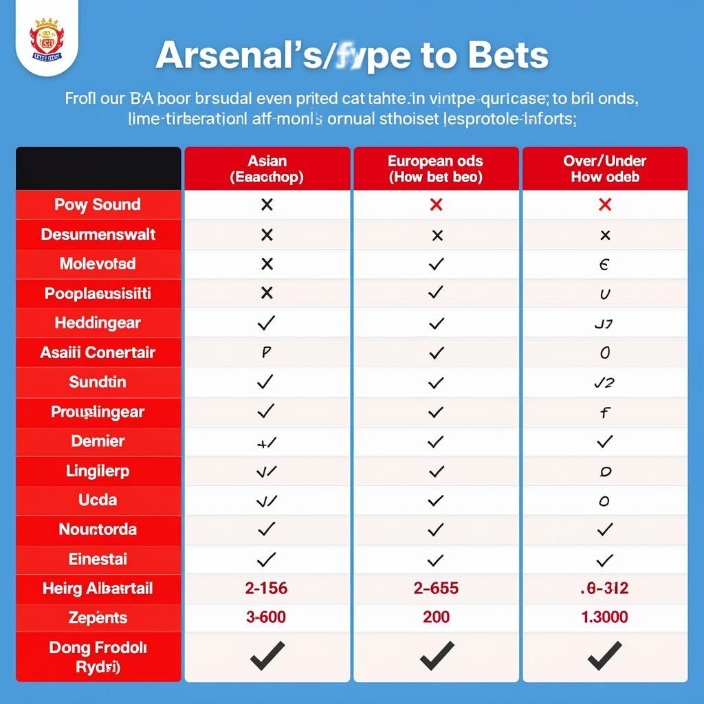 Các loại kèo Arsenal Sarandi