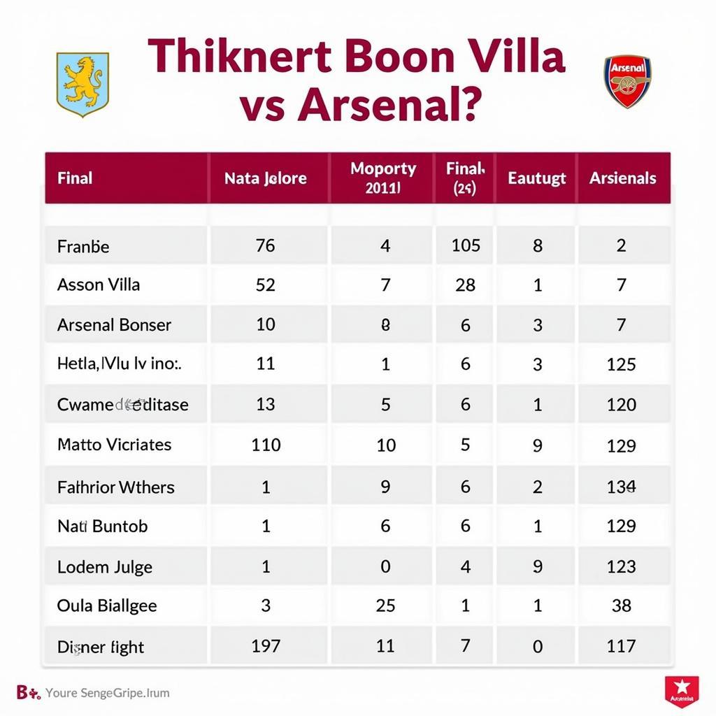 Kết quả dự đoán Aston Villa vs Arsenal