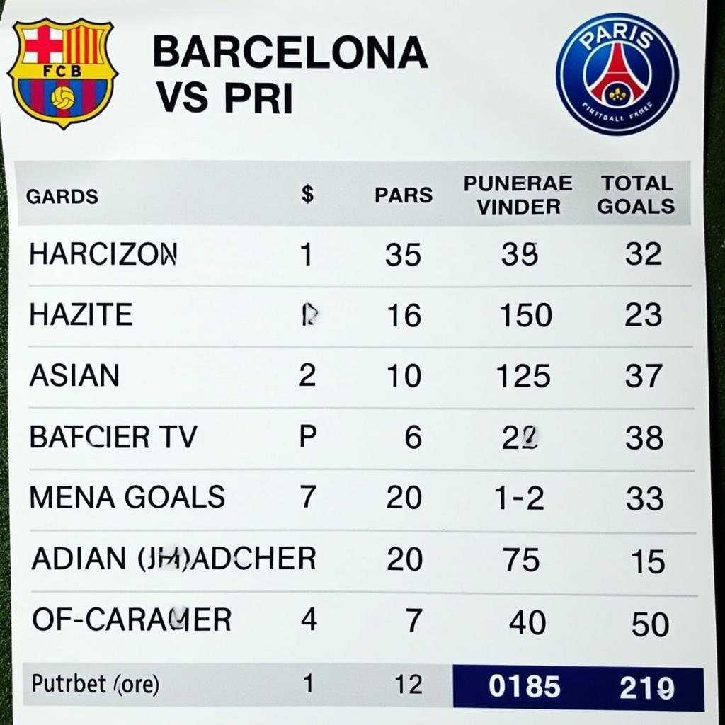 Soi kèo Barcelona vs PSG: Kèo châu Á, châu Âu và Tài Xỉu