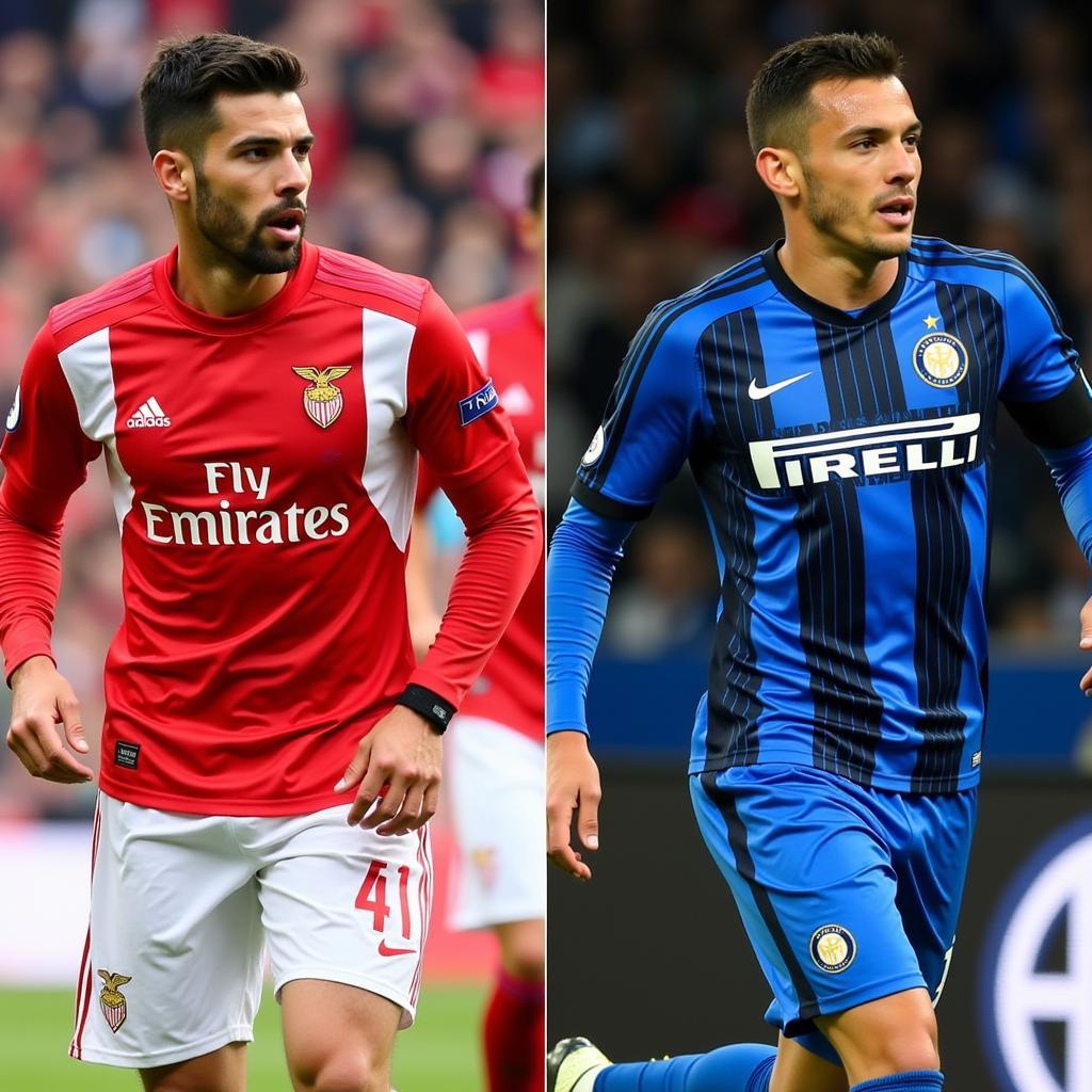 Đánh giá lực lượng hai đội Benfica và Inter Milan