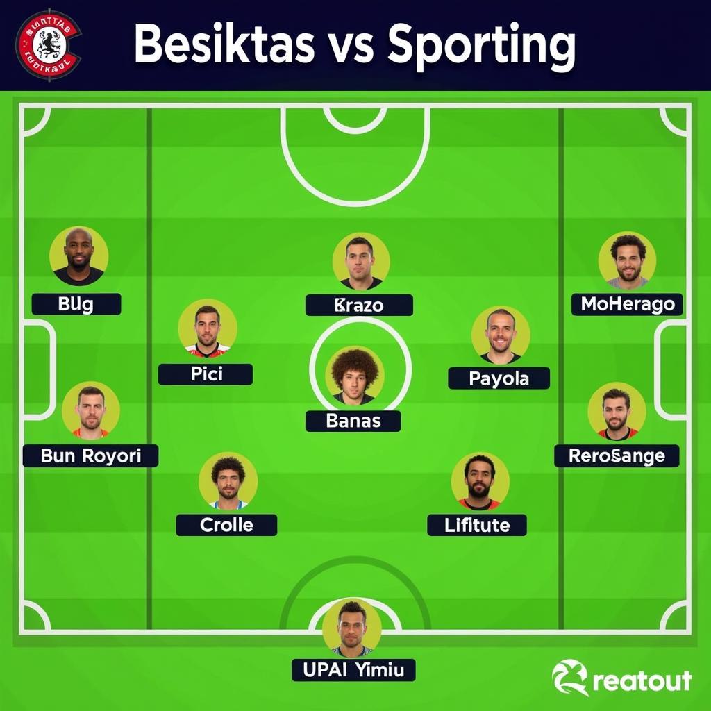 Đội hình ra sân dự kiến của Besiktas và Sporting