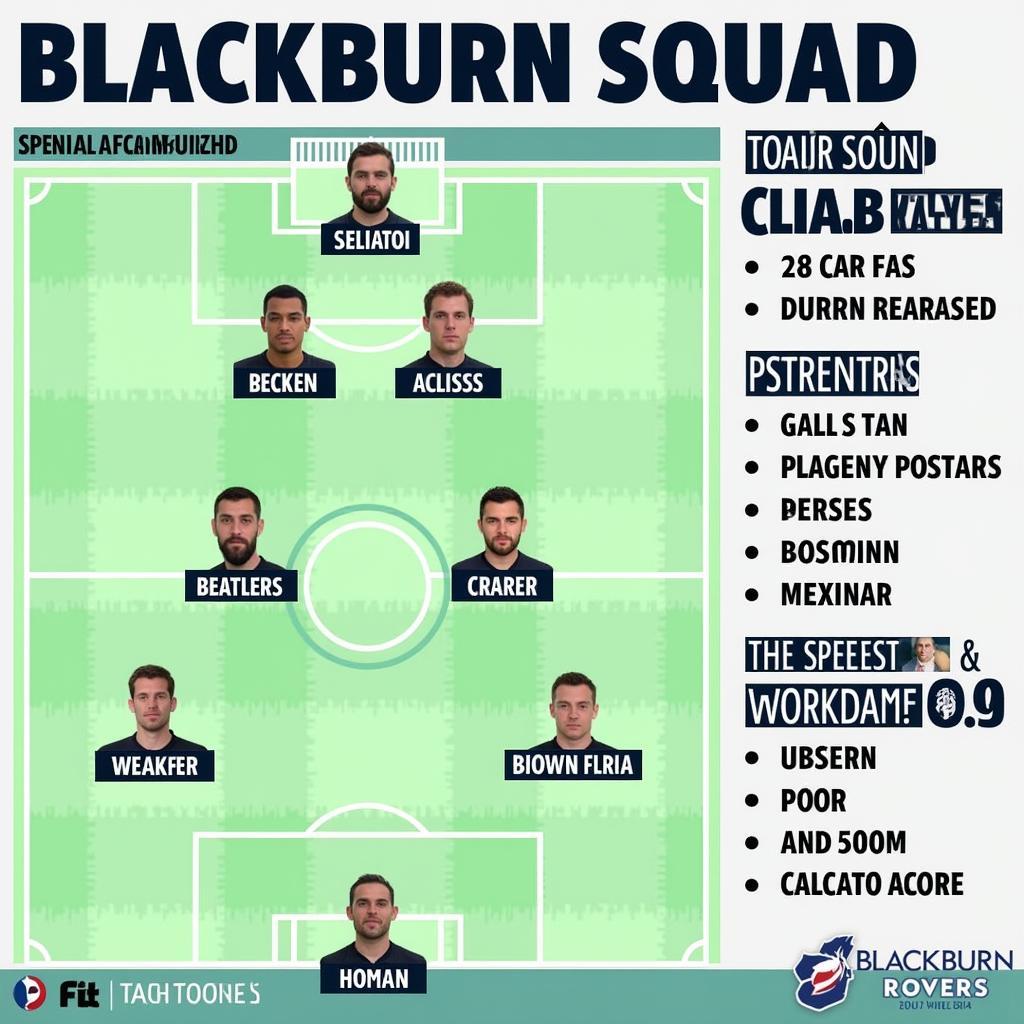 Phân tích đội hình Blackburn Rovers