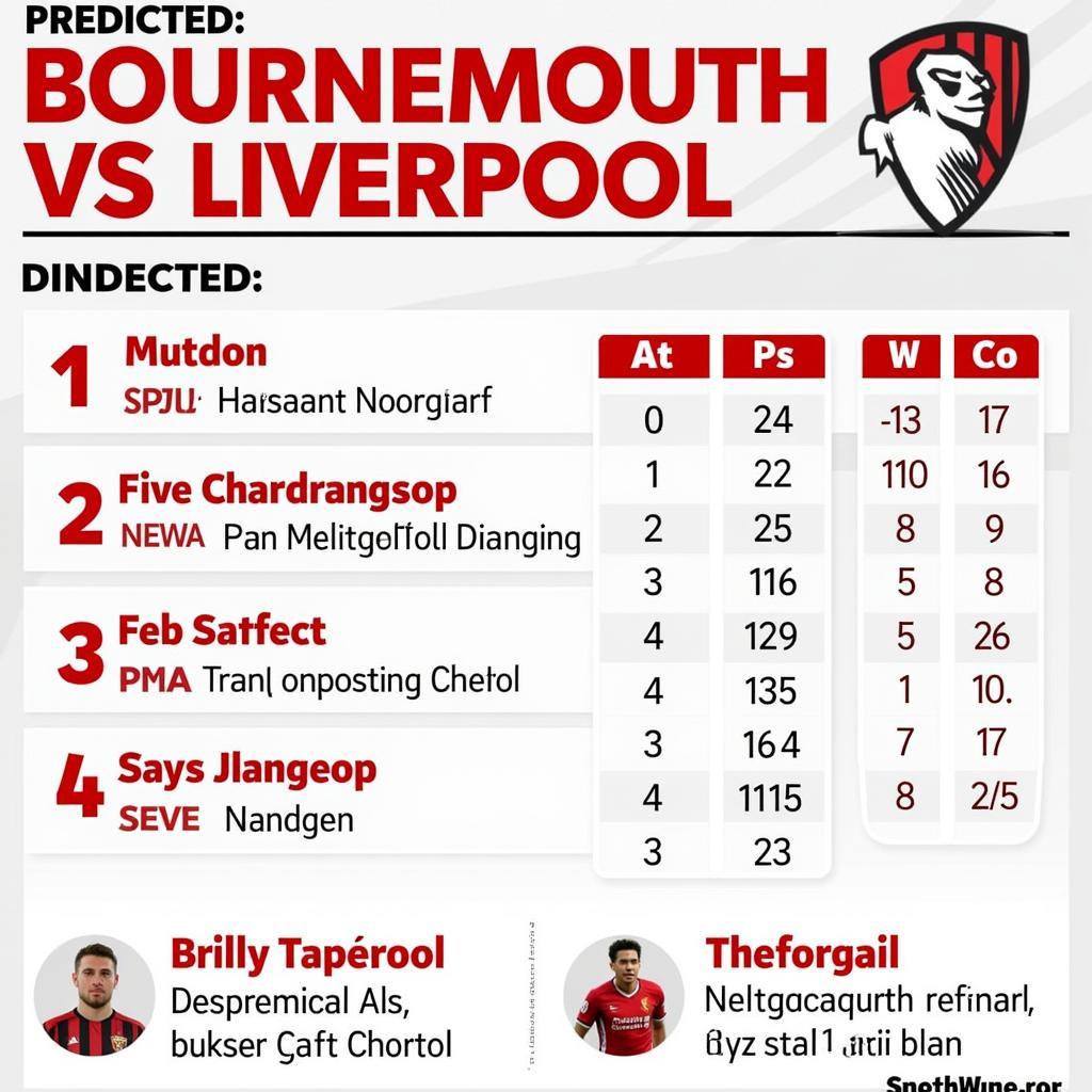 Dự đoán kết quả Bournemouth vs Liverpool