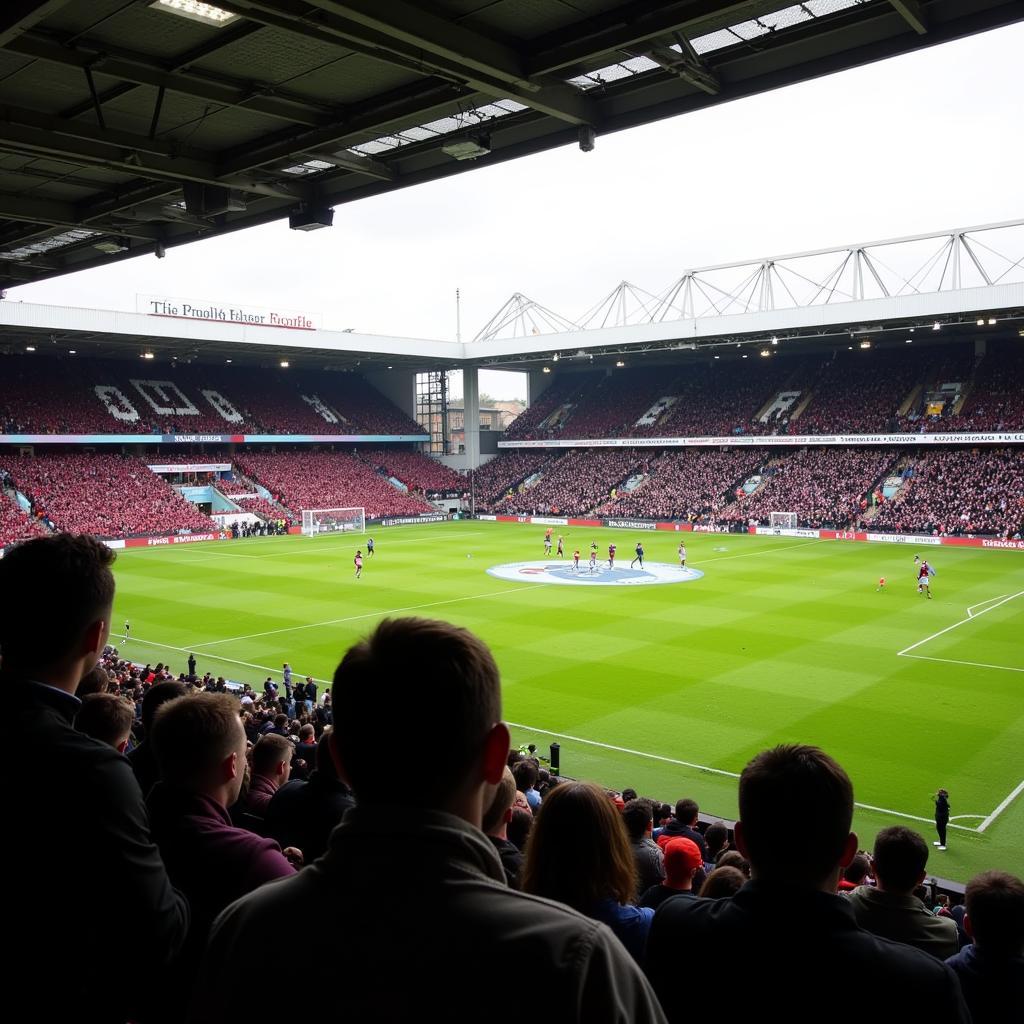 Sân Turf Moor của Burnley trong trận đấu với Luton Town