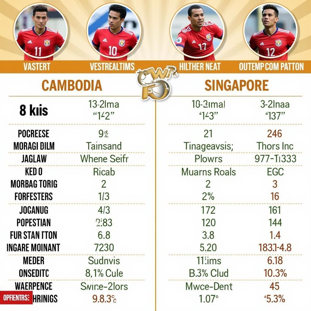 So sánh lực lượng Campuchia vs Singapore