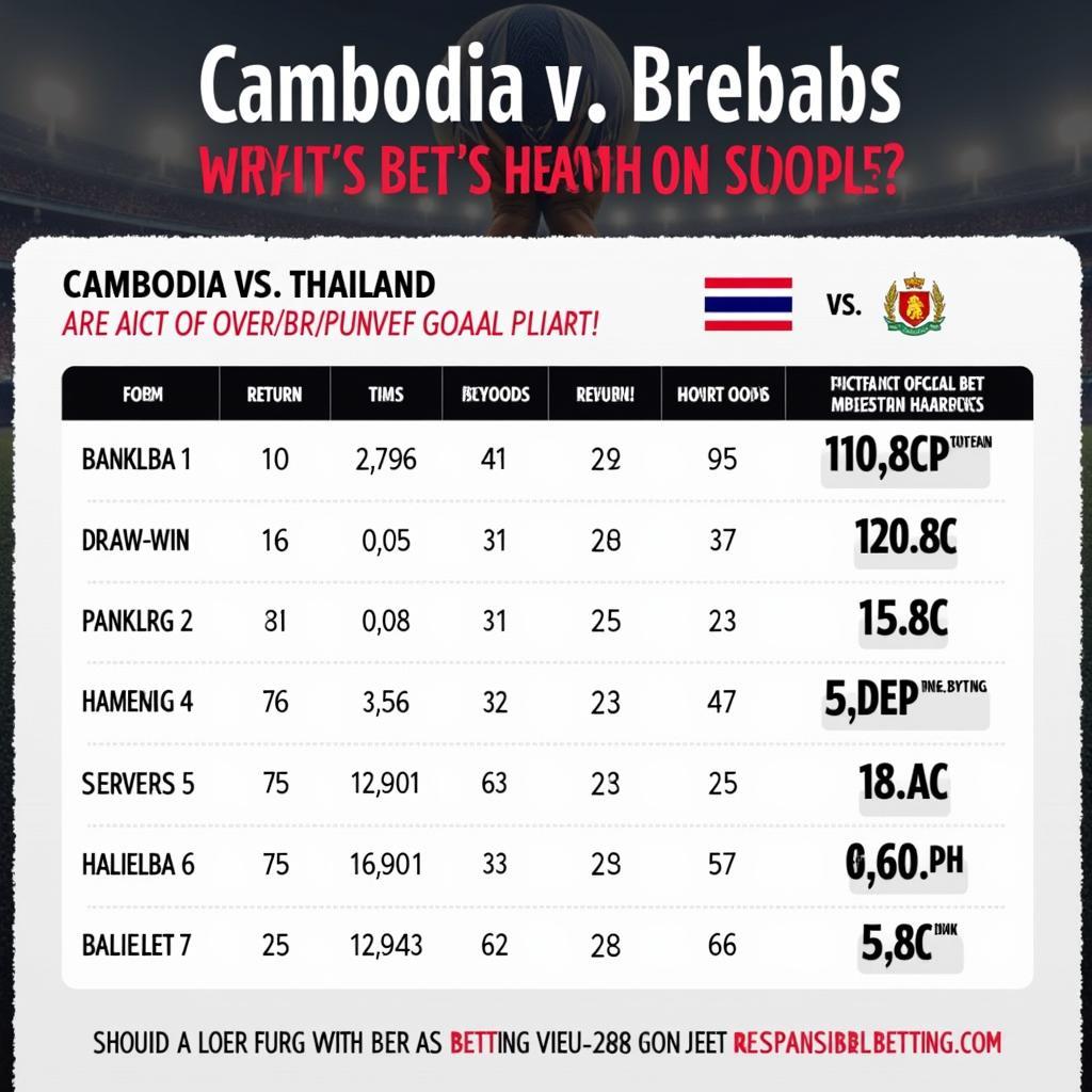 Chọn kèo phù hợp cho trận Campuchia vs Thái Lan