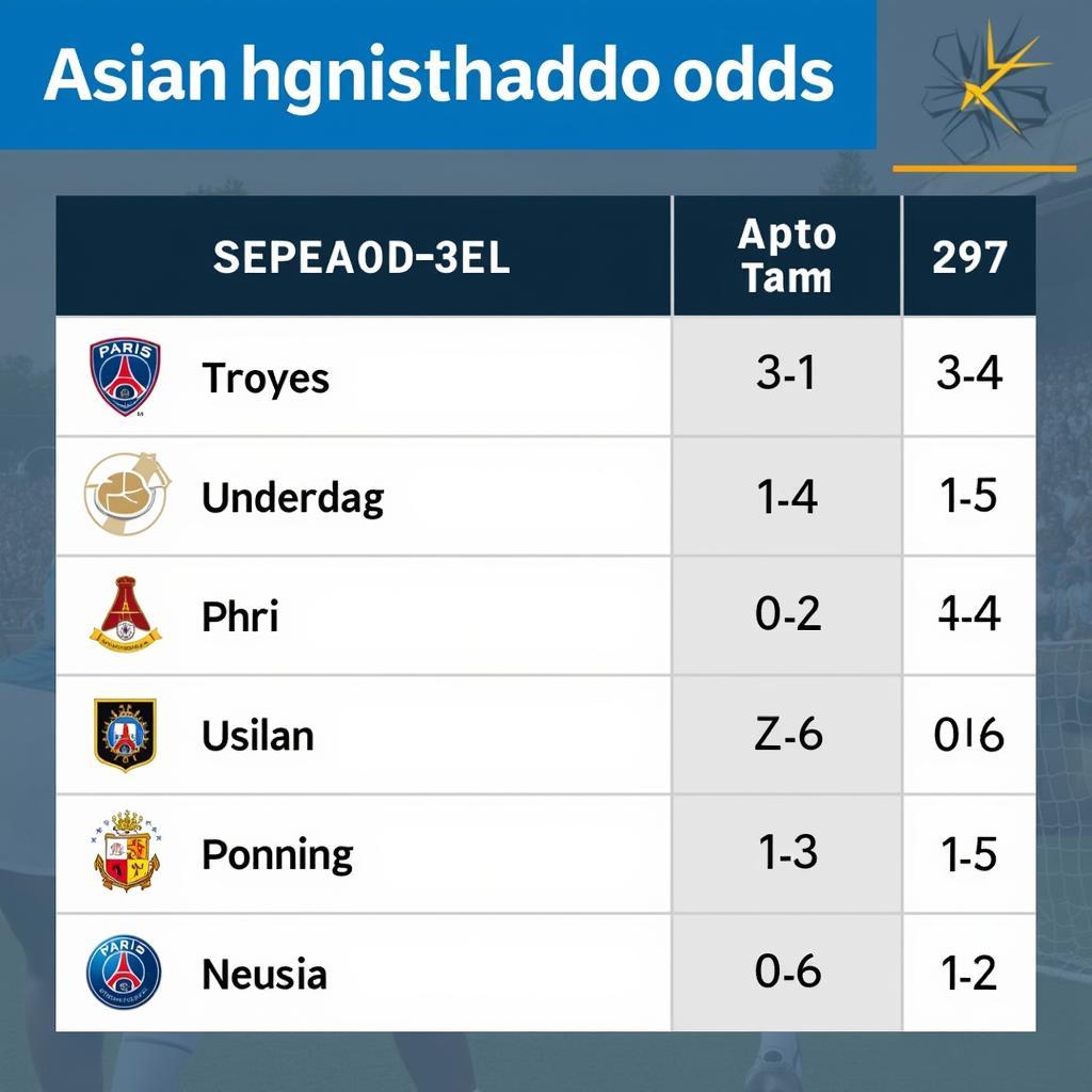 Soi kèo châu Á Troyes vs PSG