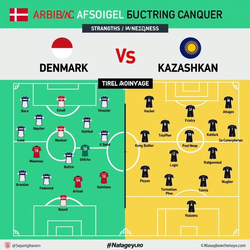 Phân tích sức mạnh Đan Mạch vs Kazakhstan