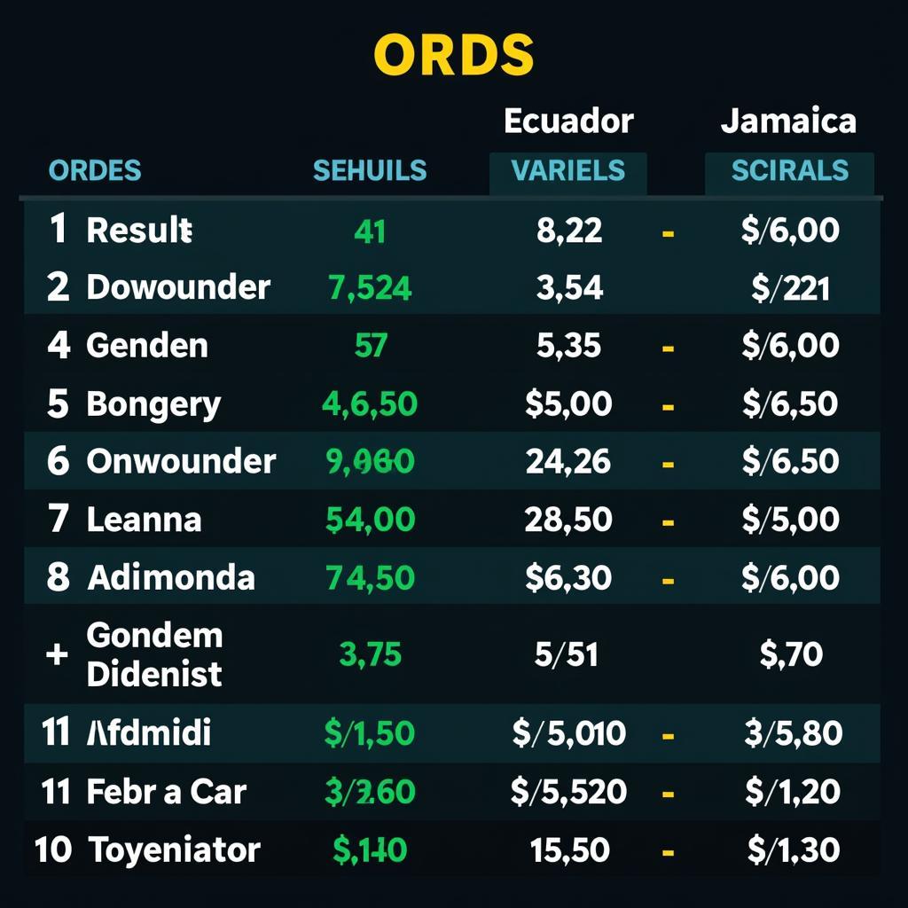 Soi kèo Ecuador Jamaica: Tỷ lệ kèo nhà cái cập nhật