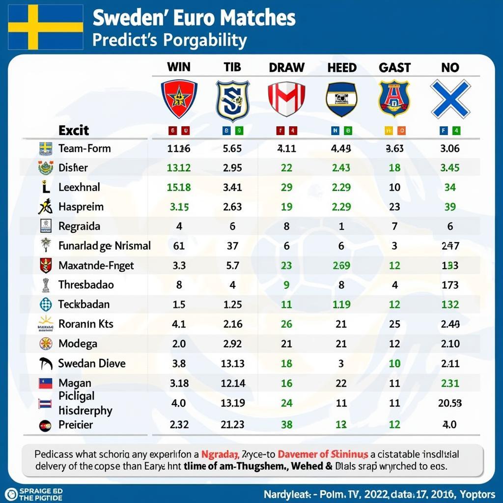 Soi kèo Euro Thụy Điển: Dự đoán kết quả