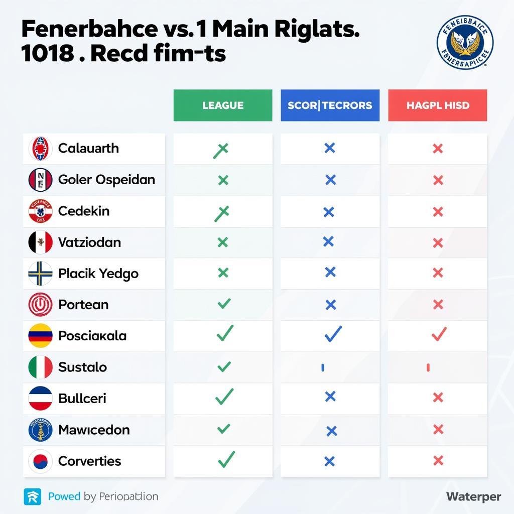 Soi kèo Fenerbahce và các đối thủ cạnh tranh