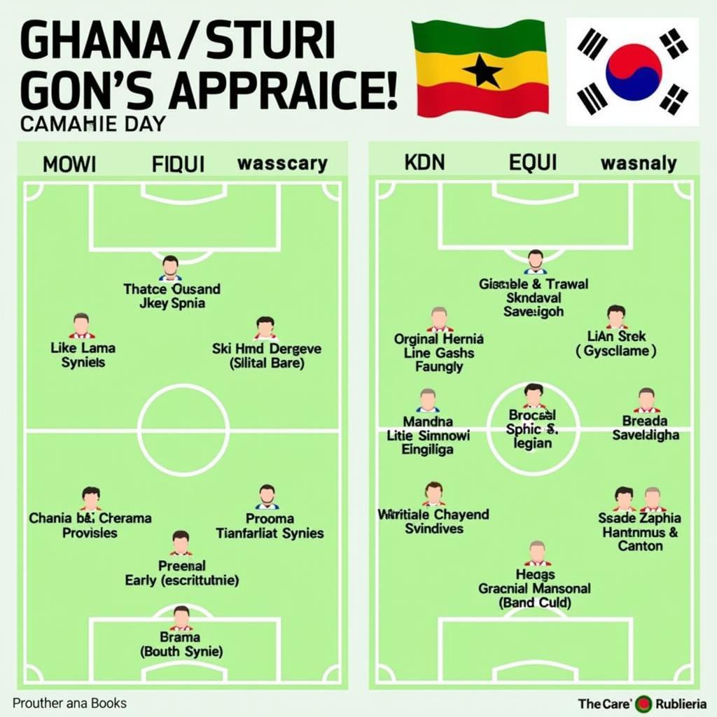 So sánh chiến thuật Ghana và Hàn Quốc