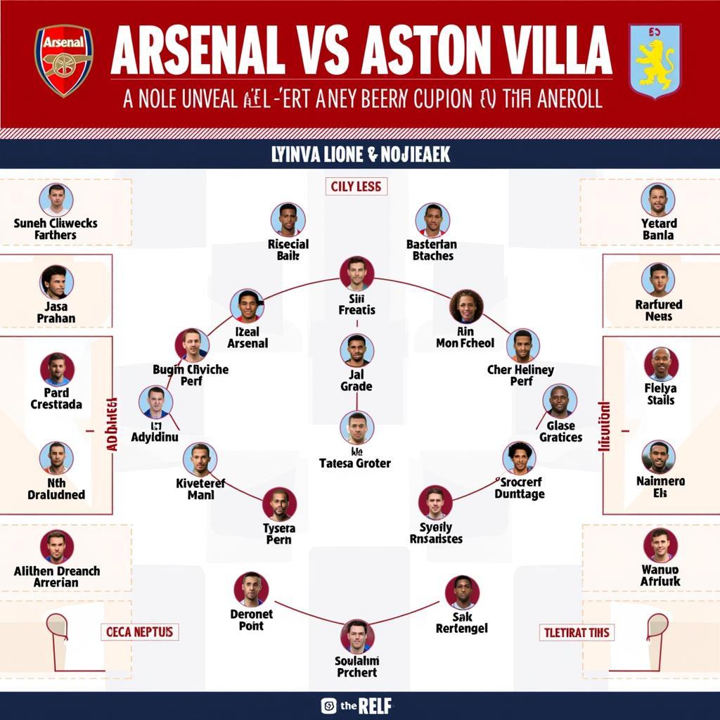 Lực lượng hai đội Arsenal vs Aston Villa