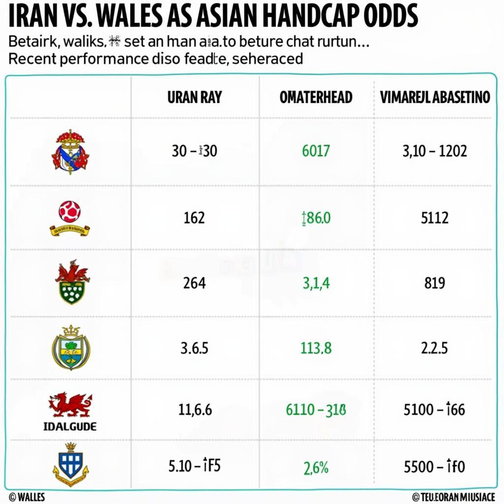 Soi kèo Iran Xứ Wales: Kèo Châu Á