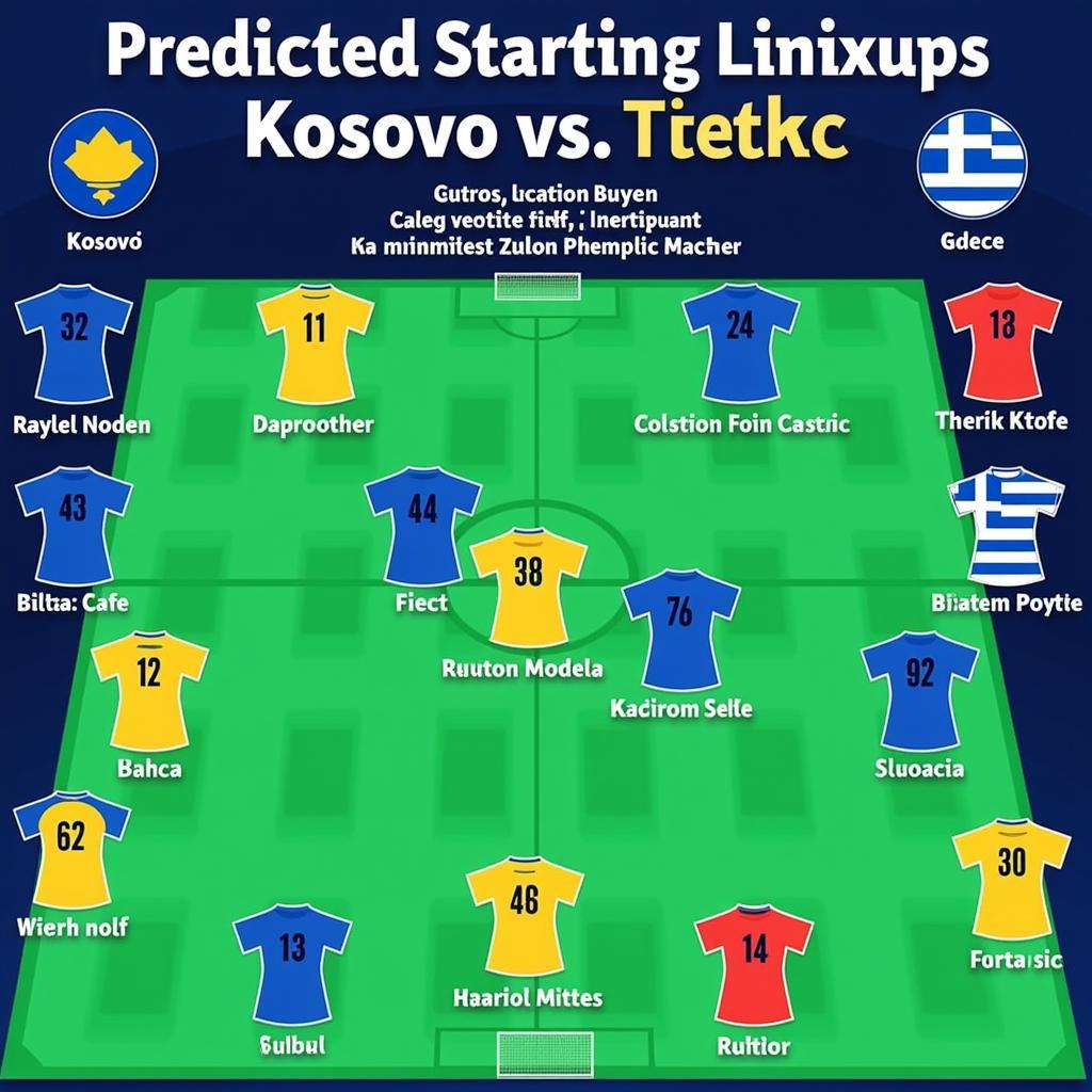 Đội hình dự kiến Kosovo vs Hy Lạp