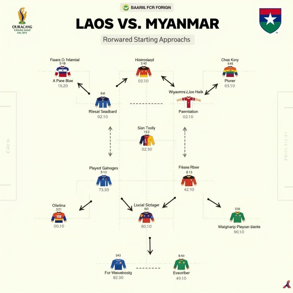 Chiến thuật và đội hình Lào vs Myanmar