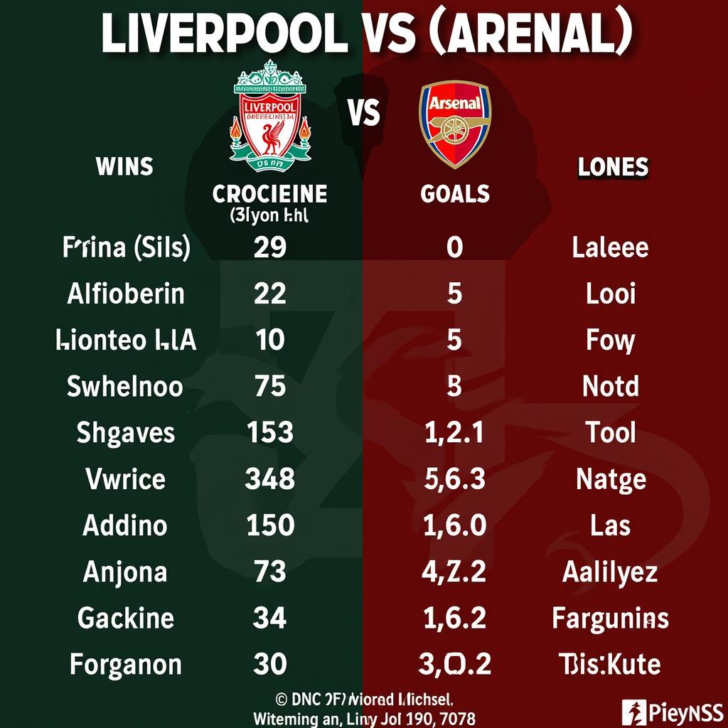 Phân tích phong độ Liverpool vs Arsenal