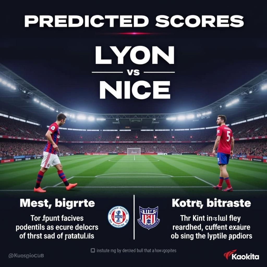 Dự đoán tỷ số trận Lyon vs Nice