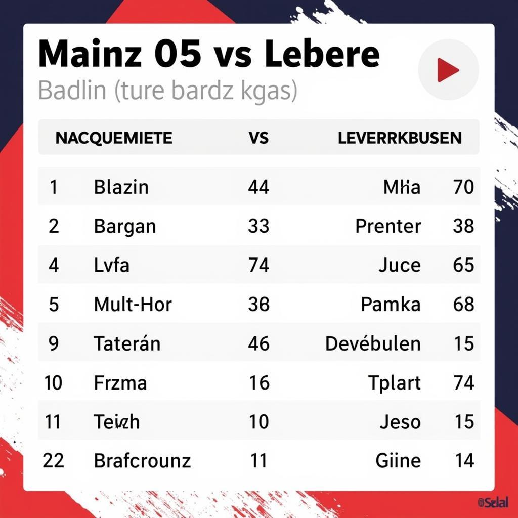 Lịch sử đối đầu Mainz 05 vs Leverkusen