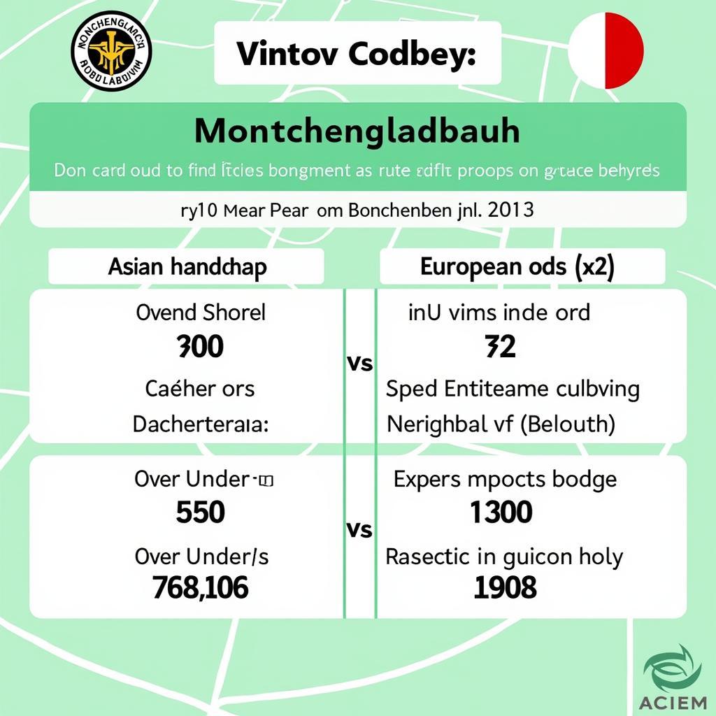 Soi kèo Monchengladbach vs Bochum: Phân tích tỷ lệ kèo châu Á, châu Âu và Tài Xỉu