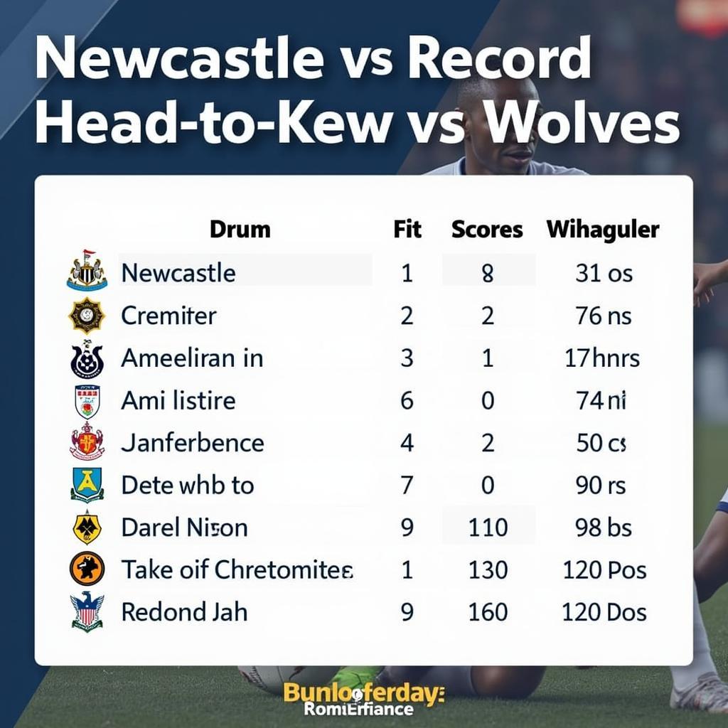 Lịch sử đối đầu Newcastle vs Wolves