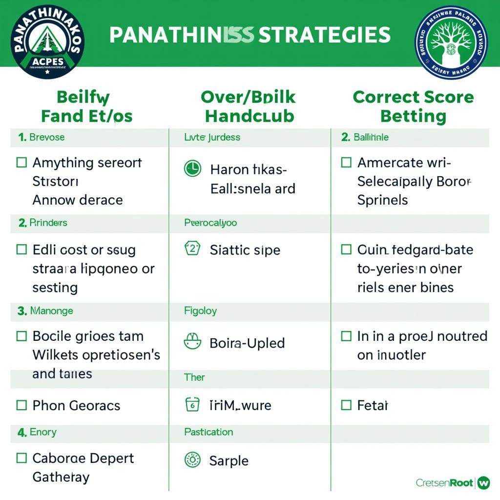 Soi kèo Panathinaikos: Chiến thuật đặt cược