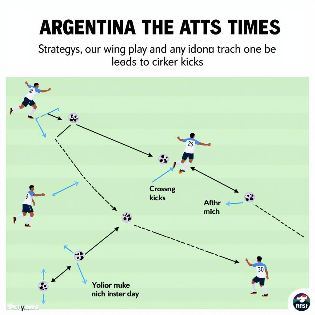 Soi kèo phạt góc Argentina: Chiến thuật tấn công