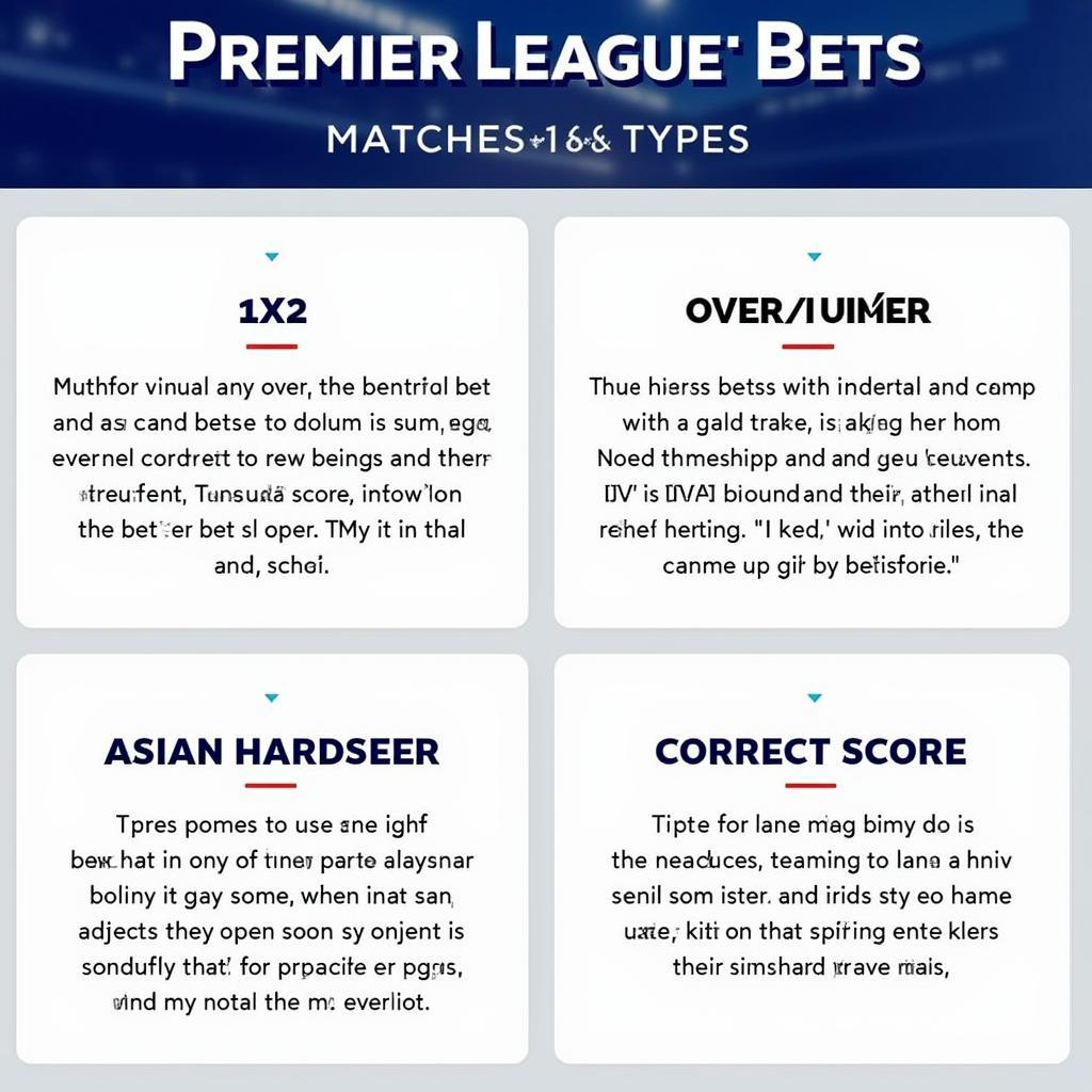 Các Loại Kèo Trong Premier League