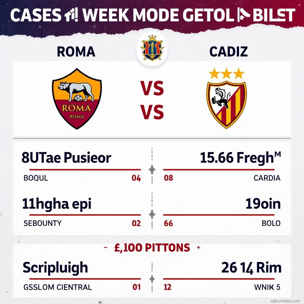 Soi kèo Roma - Cadiz: Nhận định chuyên gia