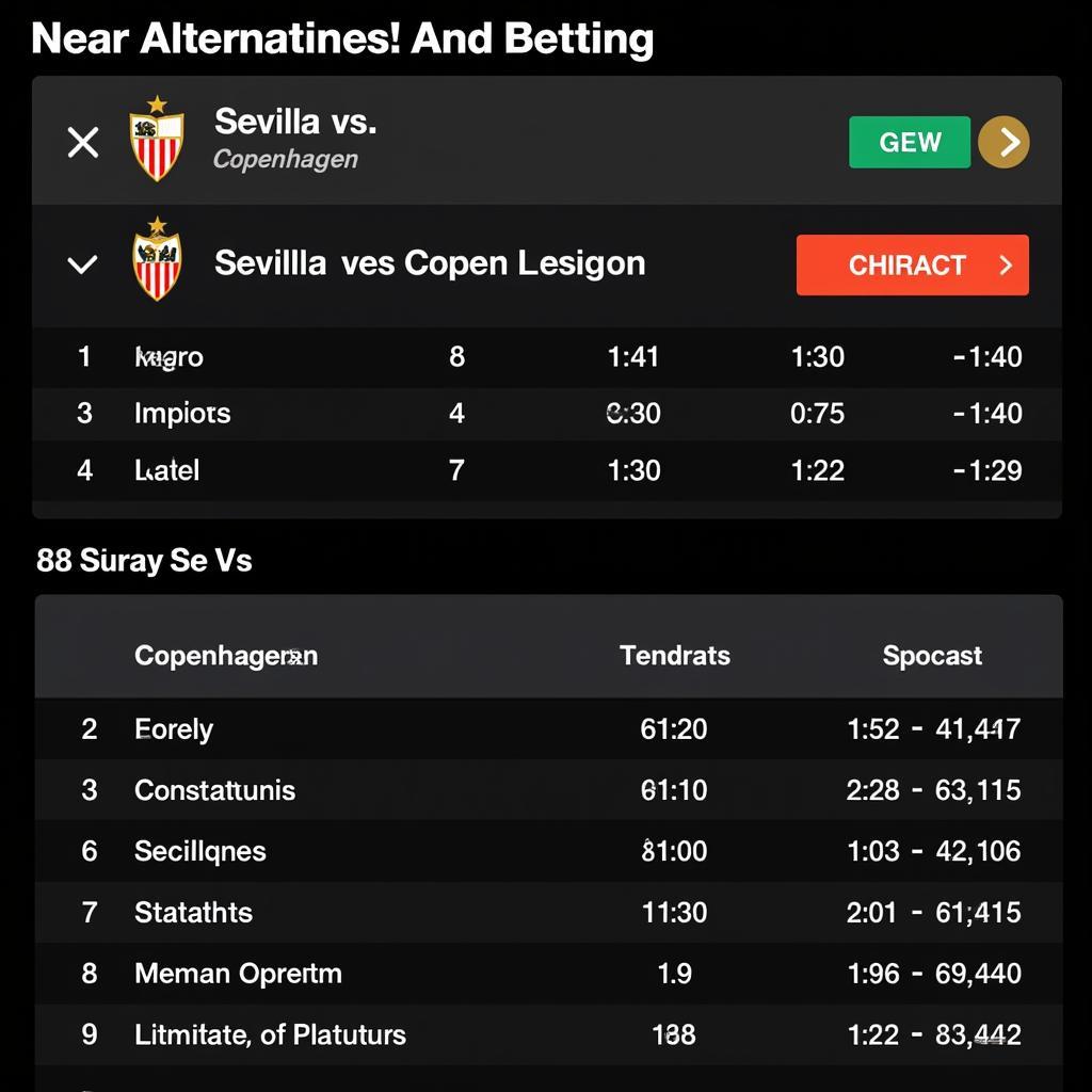 Soi kèo trận đấu Sevilla vs Copenhagen