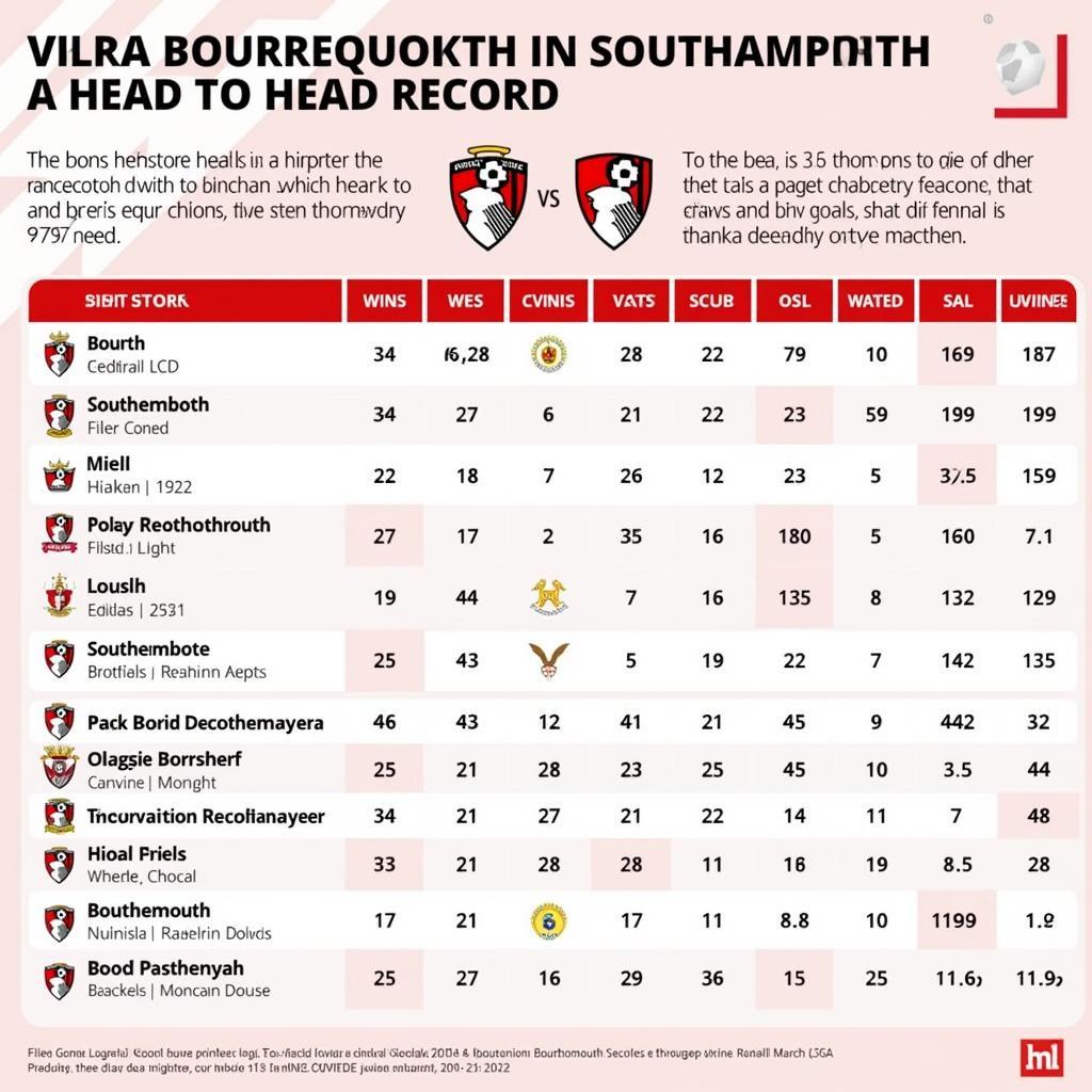 Lịch sử đối đầu giữa Southampton và Bournemouth