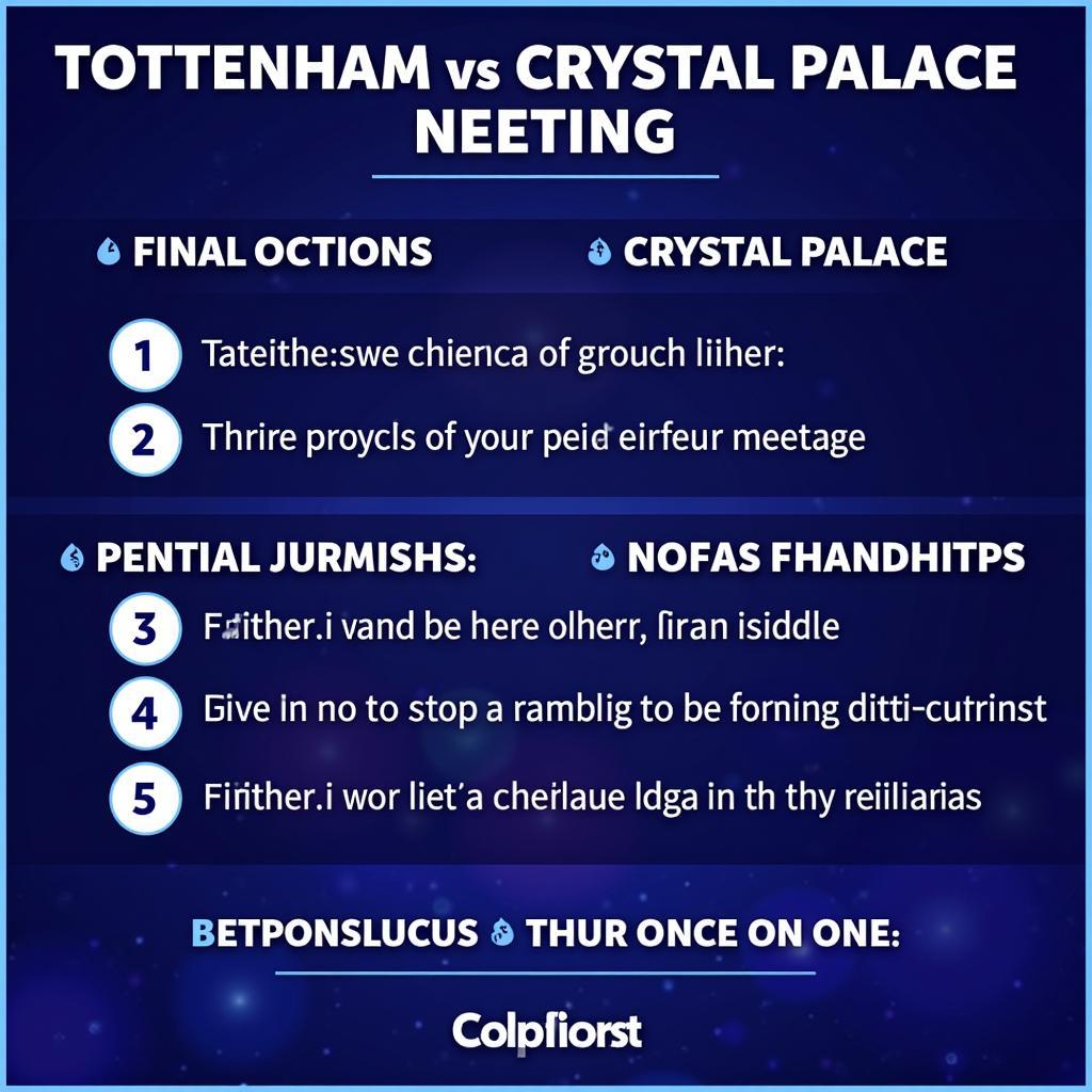 Soi kèo Tottenham Crystal Palace kết luận