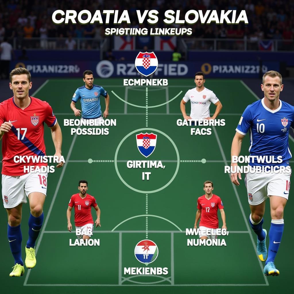 Phân tích Đội hình Croatia và Slovakia