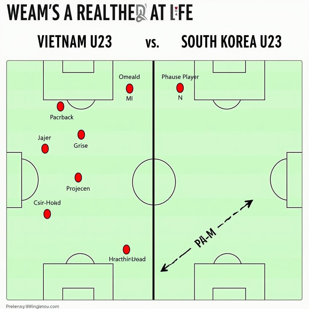 Chiến thuật của hai đội U23 Việt Nam và U23 Hàn Quốc