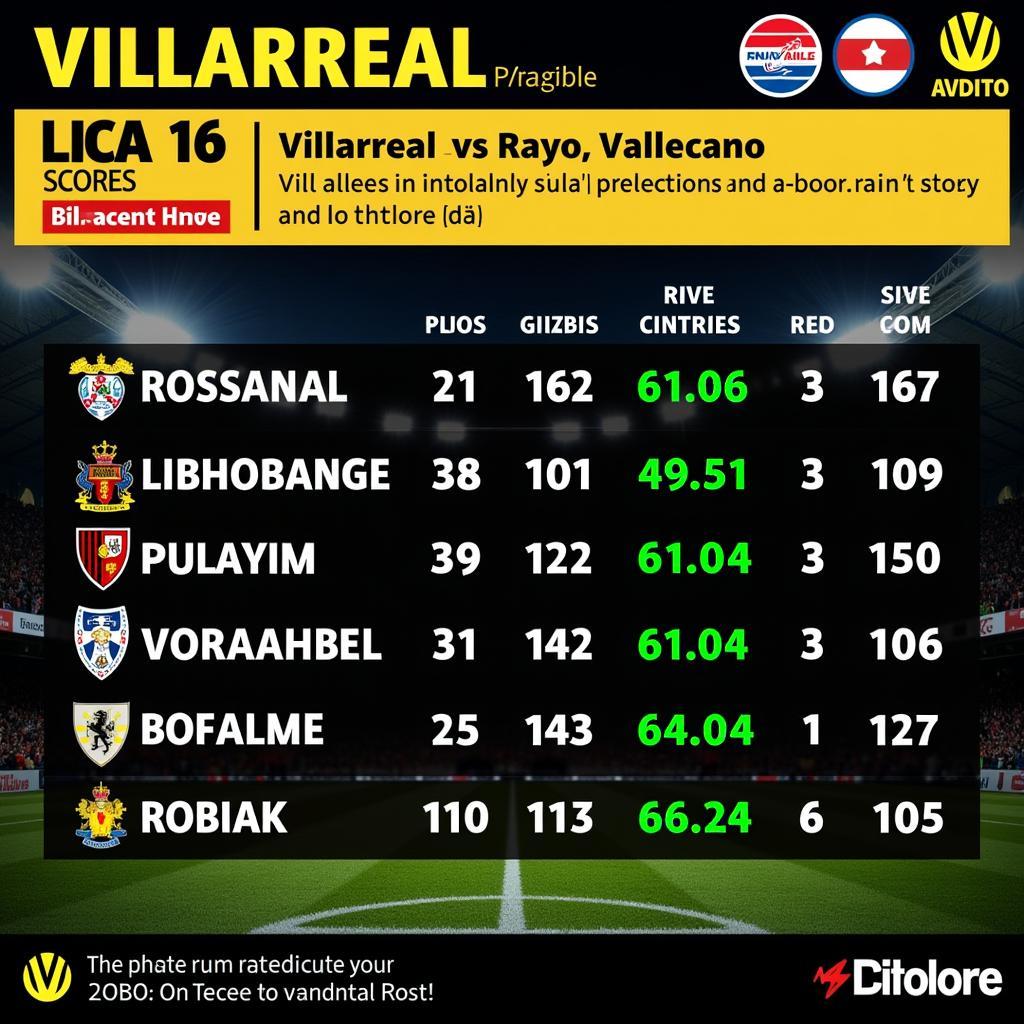 Dự đoán tỷ số Villarreal vs Rayo Vallecano