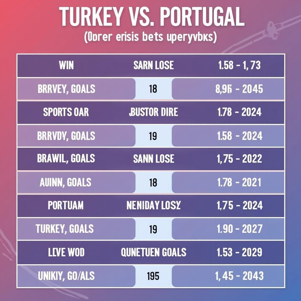Thổ Nhĩ Kỳ vs Bồ Đào Nha Soi Kèo: Tỷ lệ cược