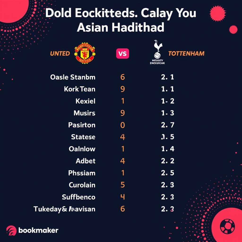 Tỷ lệ kèo MU vs Tottenham châu Á