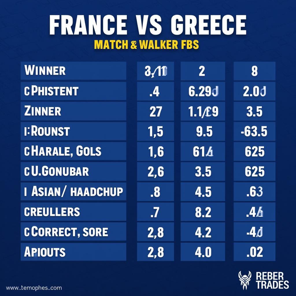 Tỷ lệ kèo Pháp vs Greece